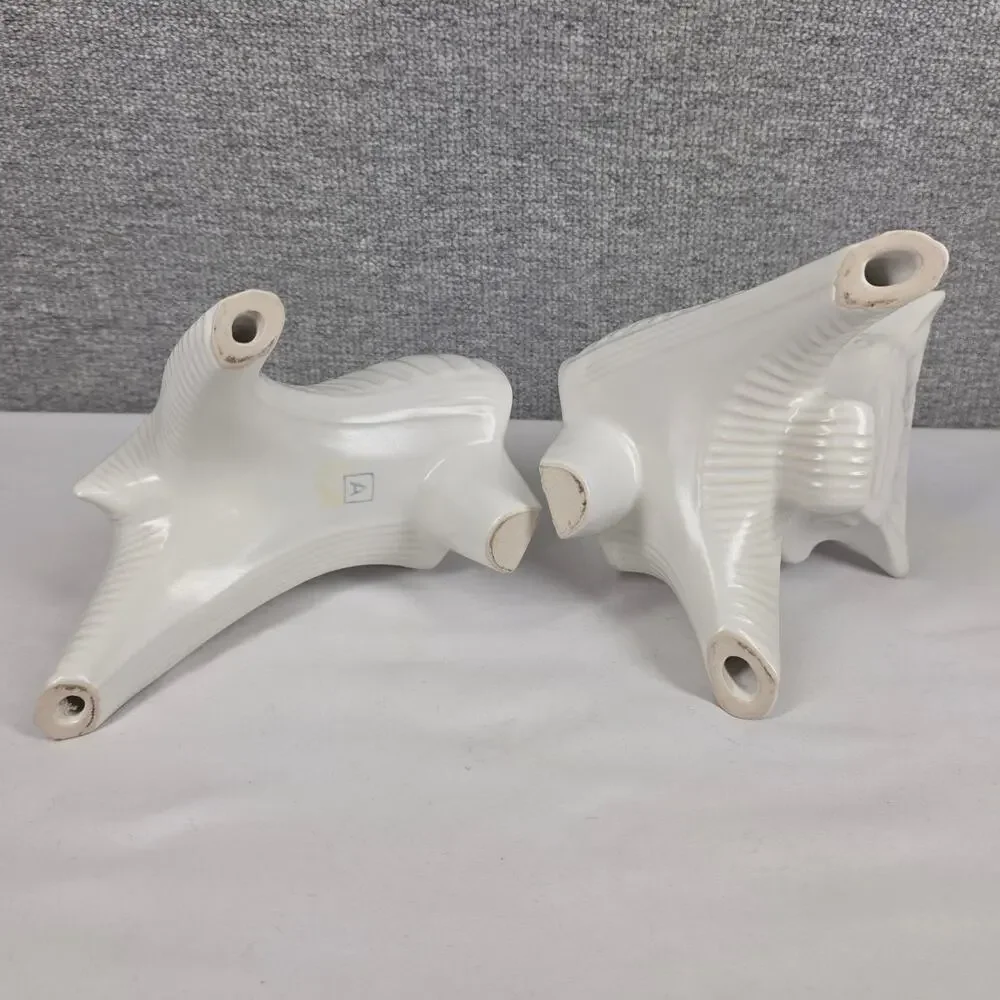 JONATHAN ADLER TAURUS BULL CERAMIC STATUE BOOKENDS – DISCONTINUED – MCM – RARE